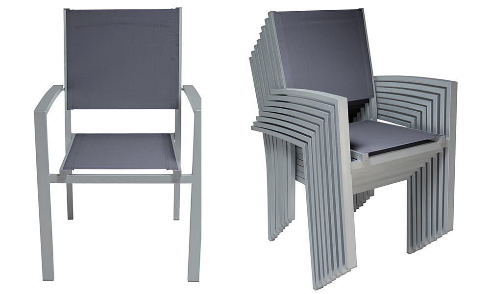 chaise jardin design aluminium