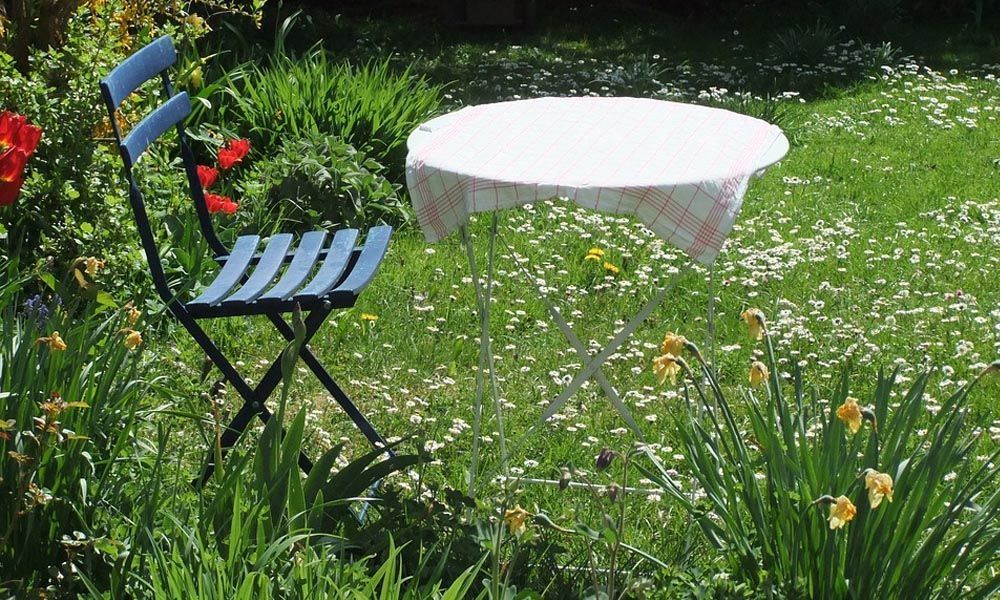 table de jardin pliante