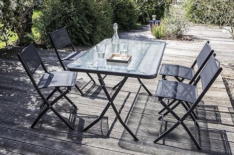 table de jardin pliante 4 places