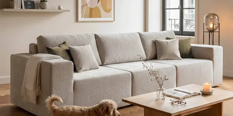 Canapé modulable 3 places