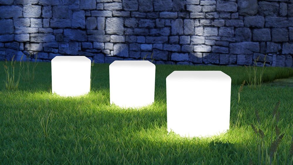 cube LED solaire jardin