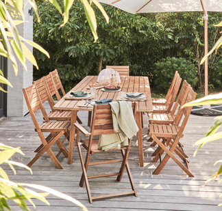 Le mobilier de jardin en bois