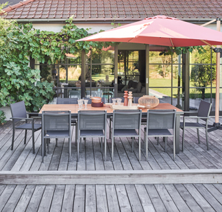 La table de jardin extensible pour de grandes tablées