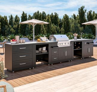 Les meubles de cuisine extérieur : inspirations et modules