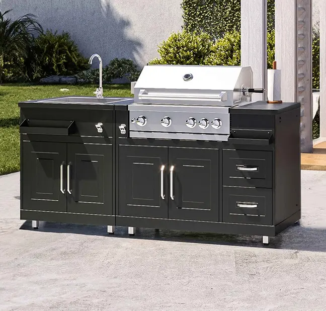 Aménager une cuisine extérieure compacte : idées pour petits jardins