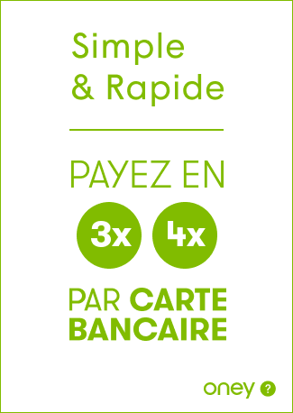 Payez en 3x/4x par carte bancaire avec Oney ©